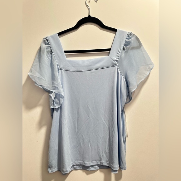 Calvin Klein Ruffle Sleeve Blouse - Picture 3 of 6